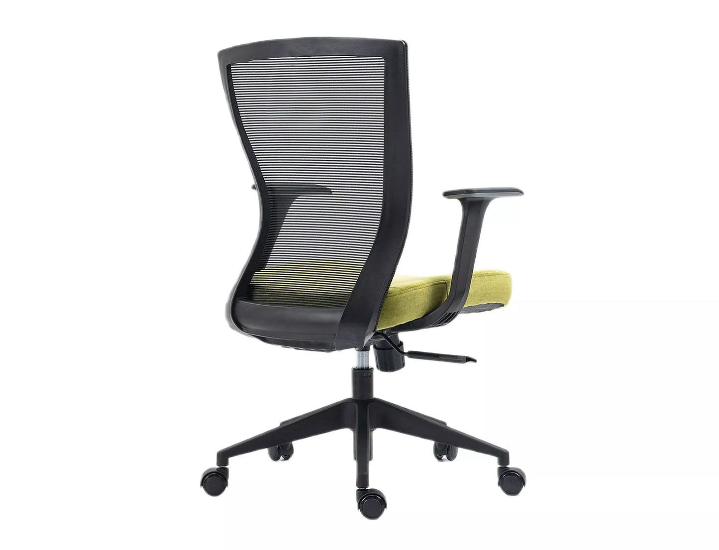 Office Chair Chesterfield | size: Width: 59cm, Height: 107cm, Depth: 48cm | color: Black/Green | image: 1 | variant: 1004200