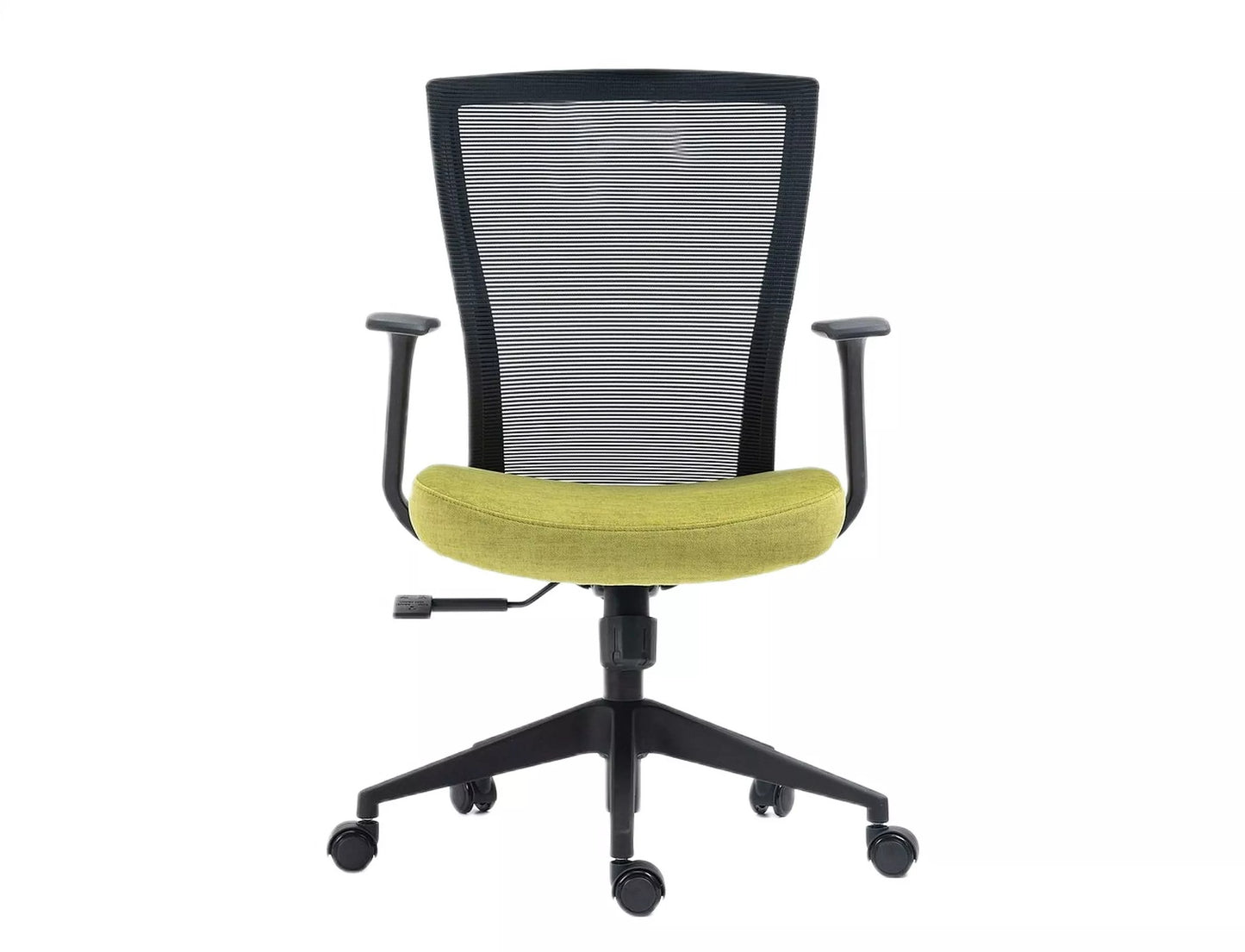 Office Chair Chesterfield | size: Width: 59cm, Height: 107cm, Depth: 48cm | color: Black/Green | image: 2 | variant: 1004200