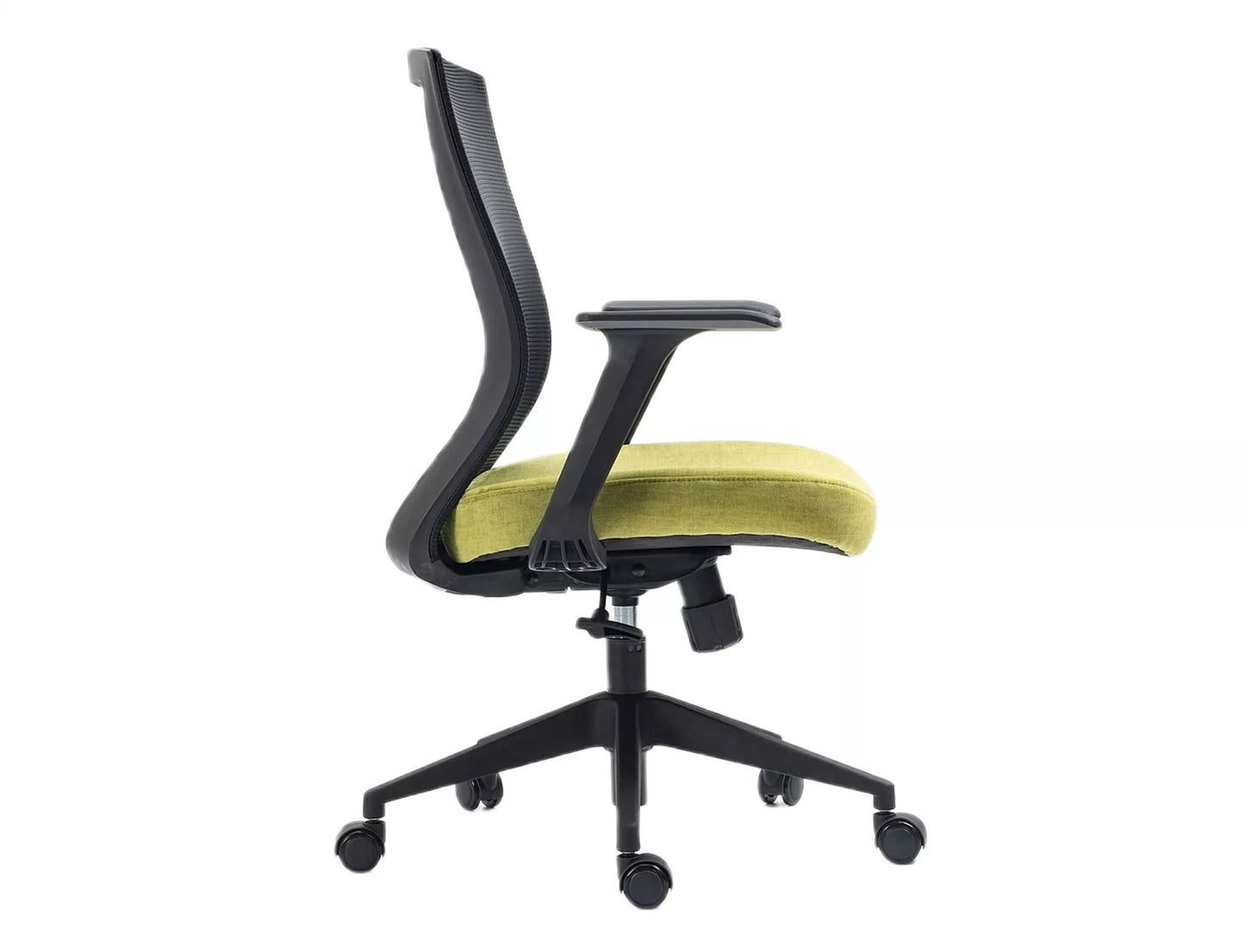 Office Chair Chesterfield | size: Width: 59cm, Height: 107cm, Depth: 48cm | color: Black/Green | image: 4 | variant: 1004200