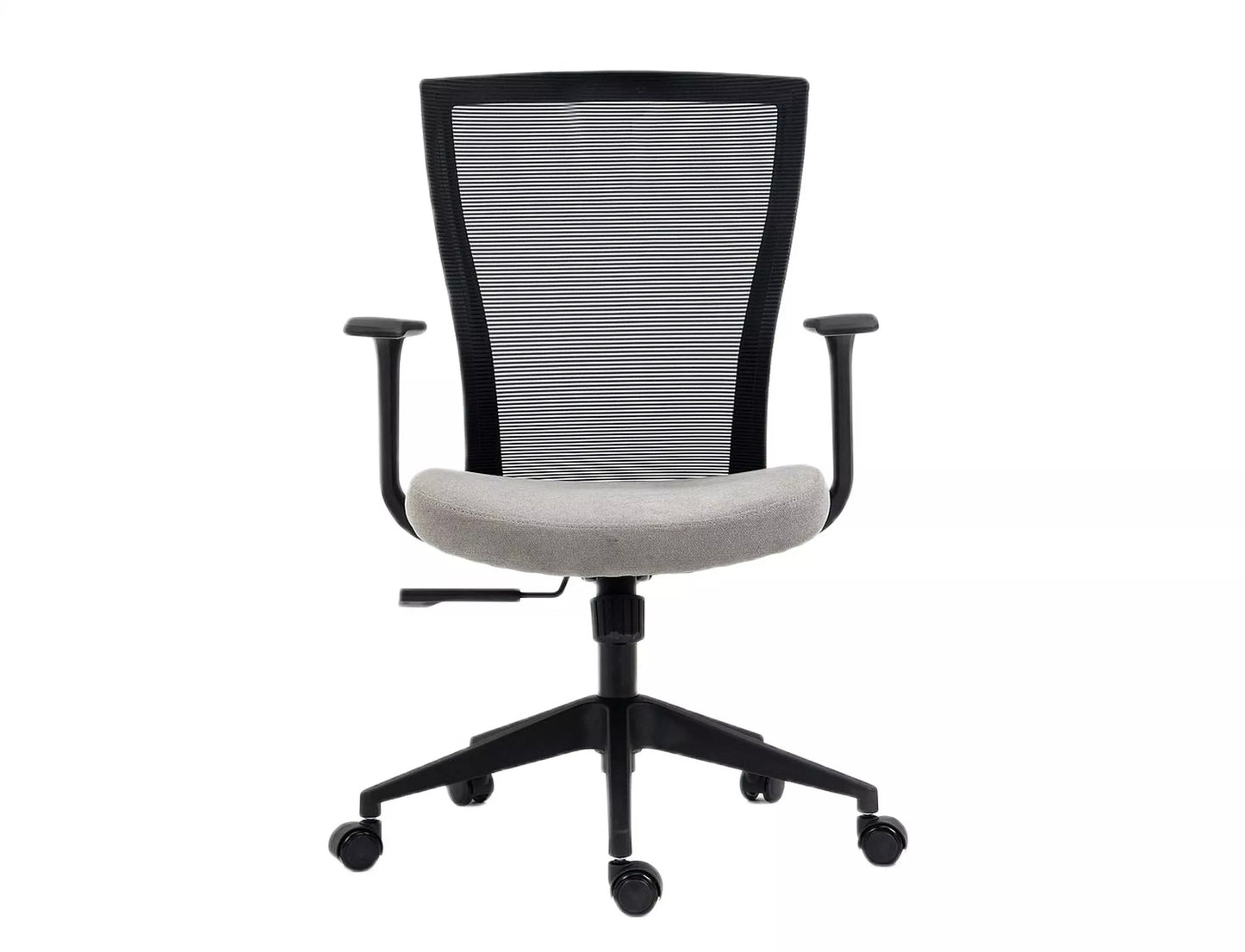 Office Chair Chesterfield | size: Width: 59cm, Height: 107cm, Depth: 48cm | color: Black/Grey | image: 1 | variant: 1004199