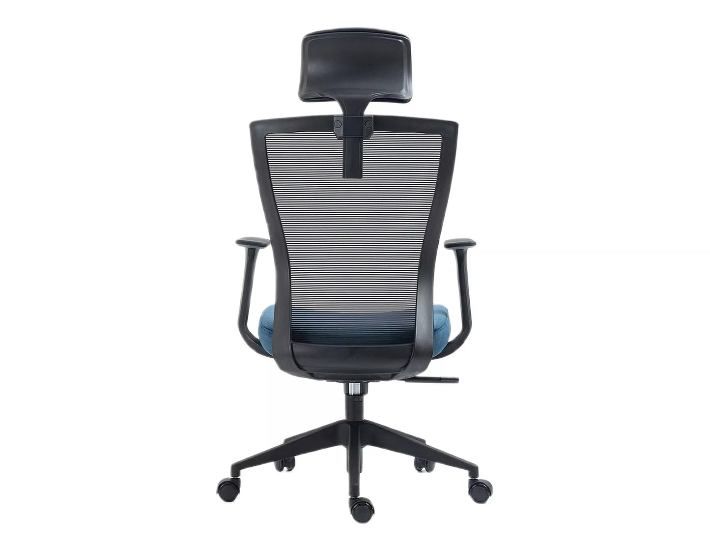 Office Chair Crewe | size: Width: 59cm, Height: 109cm, Depth: 48cm | color: Black/Blue | image: 2 | variant: 1004202
