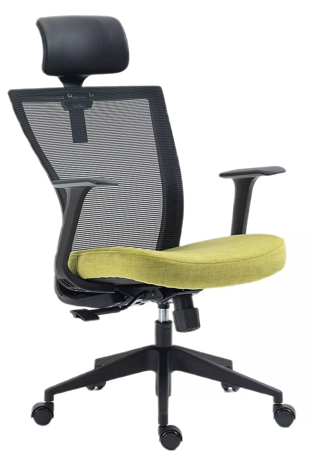 Office Chair Crewe | size: Width: 59cm, Height: 109cm, Depth: 48cm | color: Black/Green | image: 0 | variant: 1004205