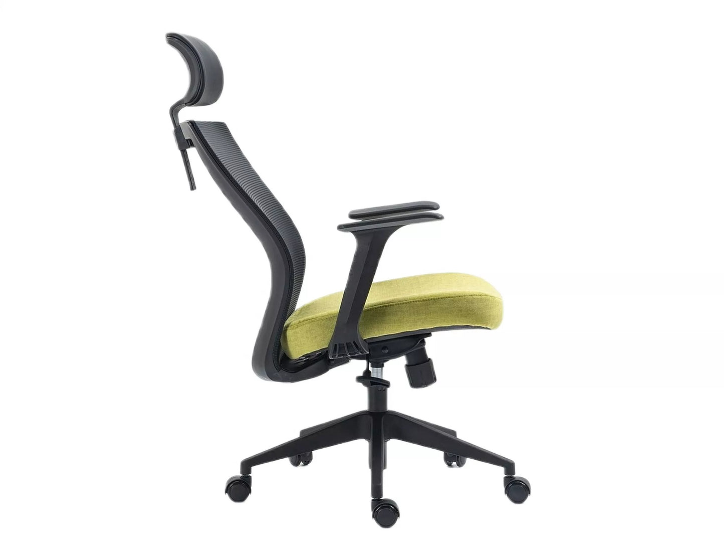 Office Chair Crewe | size: Width: 59cm, Height: 109cm, Depth: 48cm | color: Black/Green | image: 2 | variant: 1004205