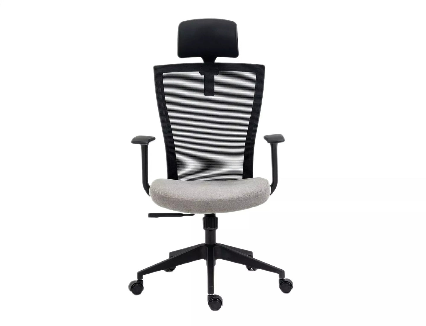 Office Chair Crewe | size: Width: 59cm, Height: 109cm, Depth: 48cm | color: Black/Grey | image: 3 | variant: 1004204