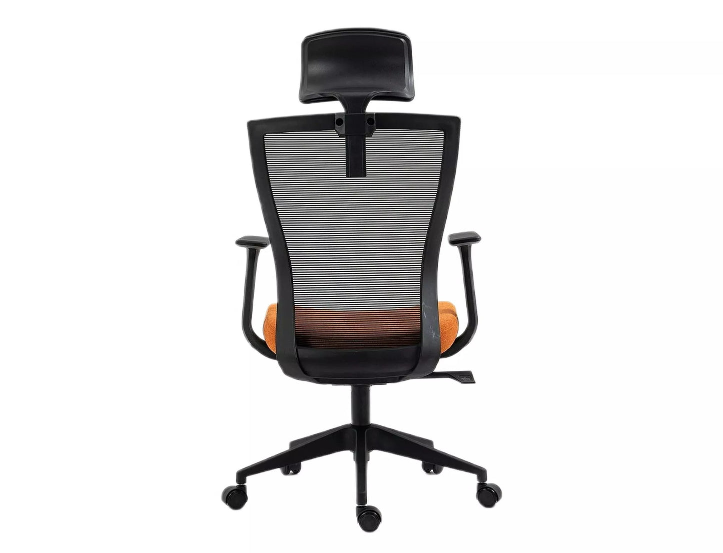 Office Chair Crewe | size: Width: 59cm, Height: 109cm, Depth: 48cm | color: Black/Orange | image: 3 | variant: 1004203