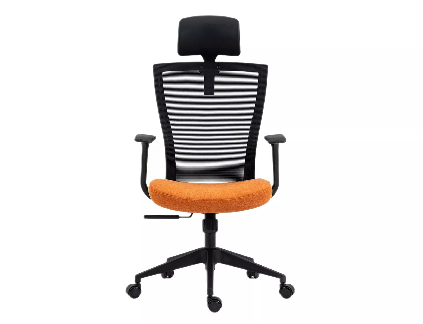 Office Chair Crewe | size: Width: 59cm, Height: 109cm, Depth: 48cm | color: Black/Orange | image: 5 | variant: 1004203