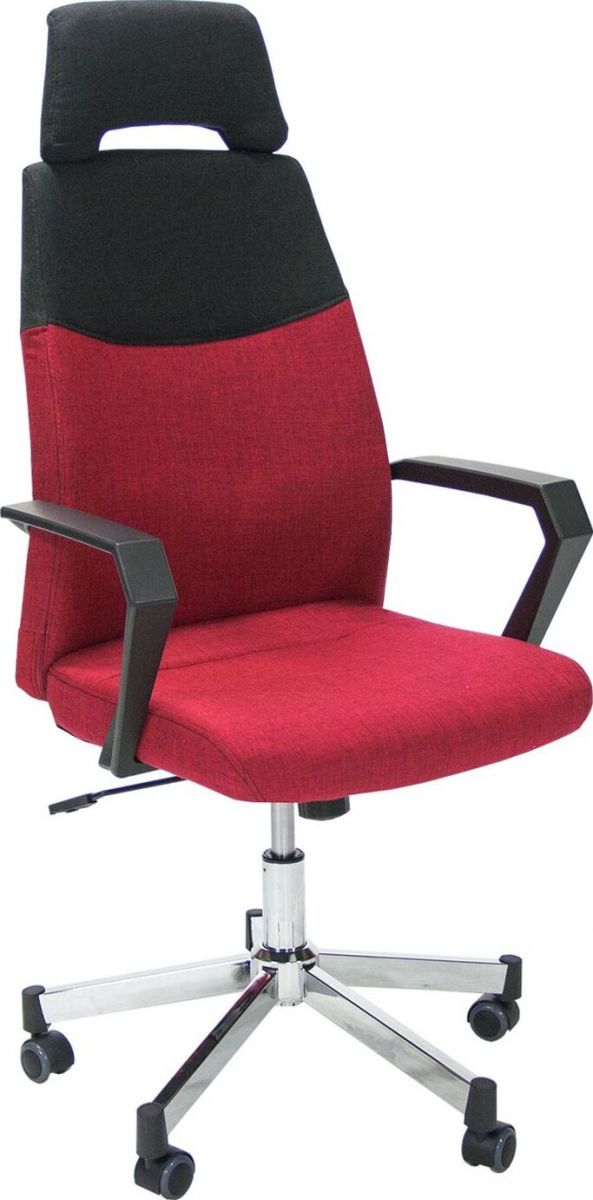 Office Chair Dolgellau | size: Width: 48.5cm, Height: 113.5-121cm, Depth: 59cm | color: Red | image: 1 | variant: 1001161