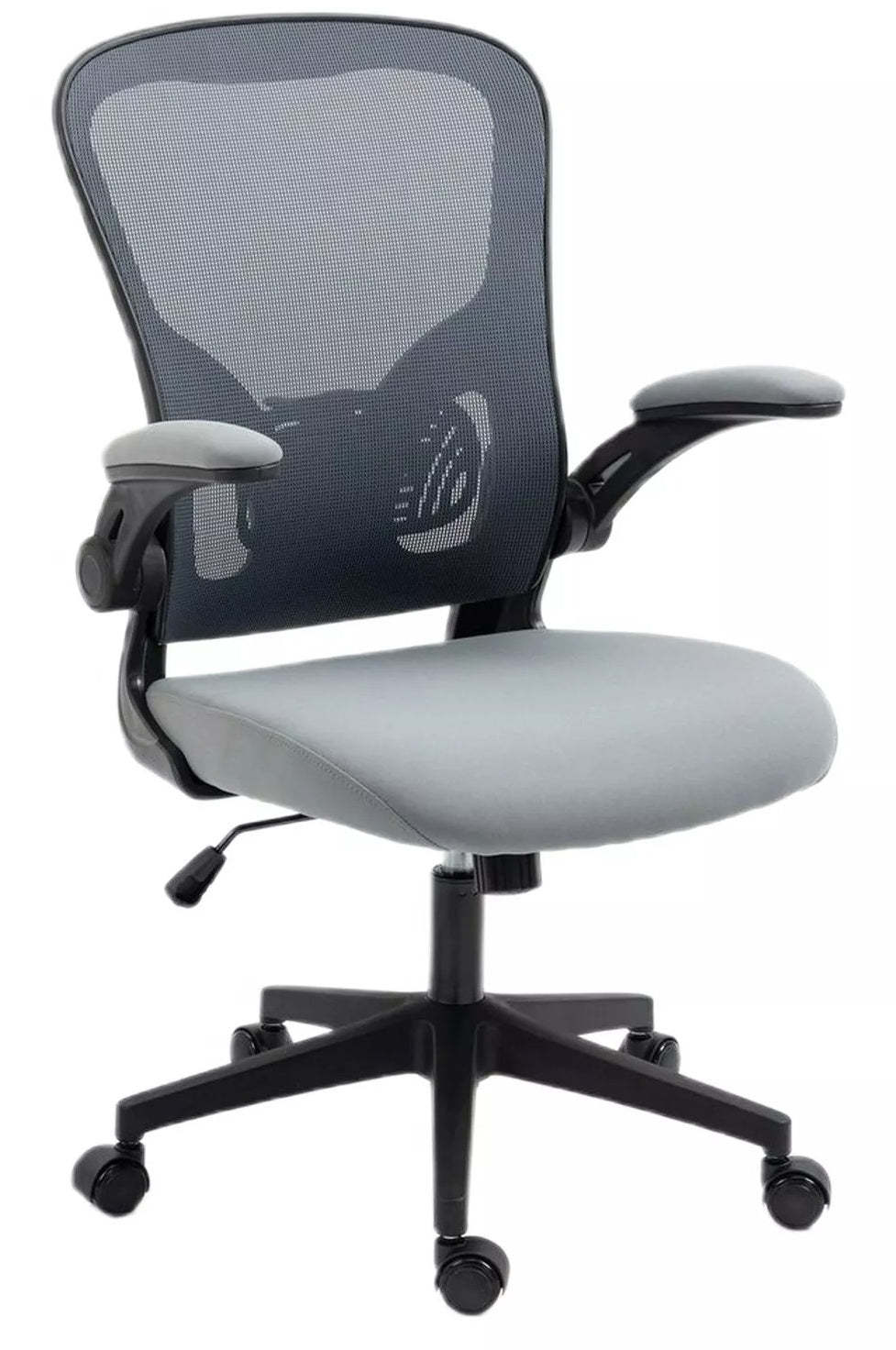 Office Chair Doncaster | size: Width: 65cm, Height: 110cm, Depth: 47cm | color: Gray | image: 0 | variant: 1004212
