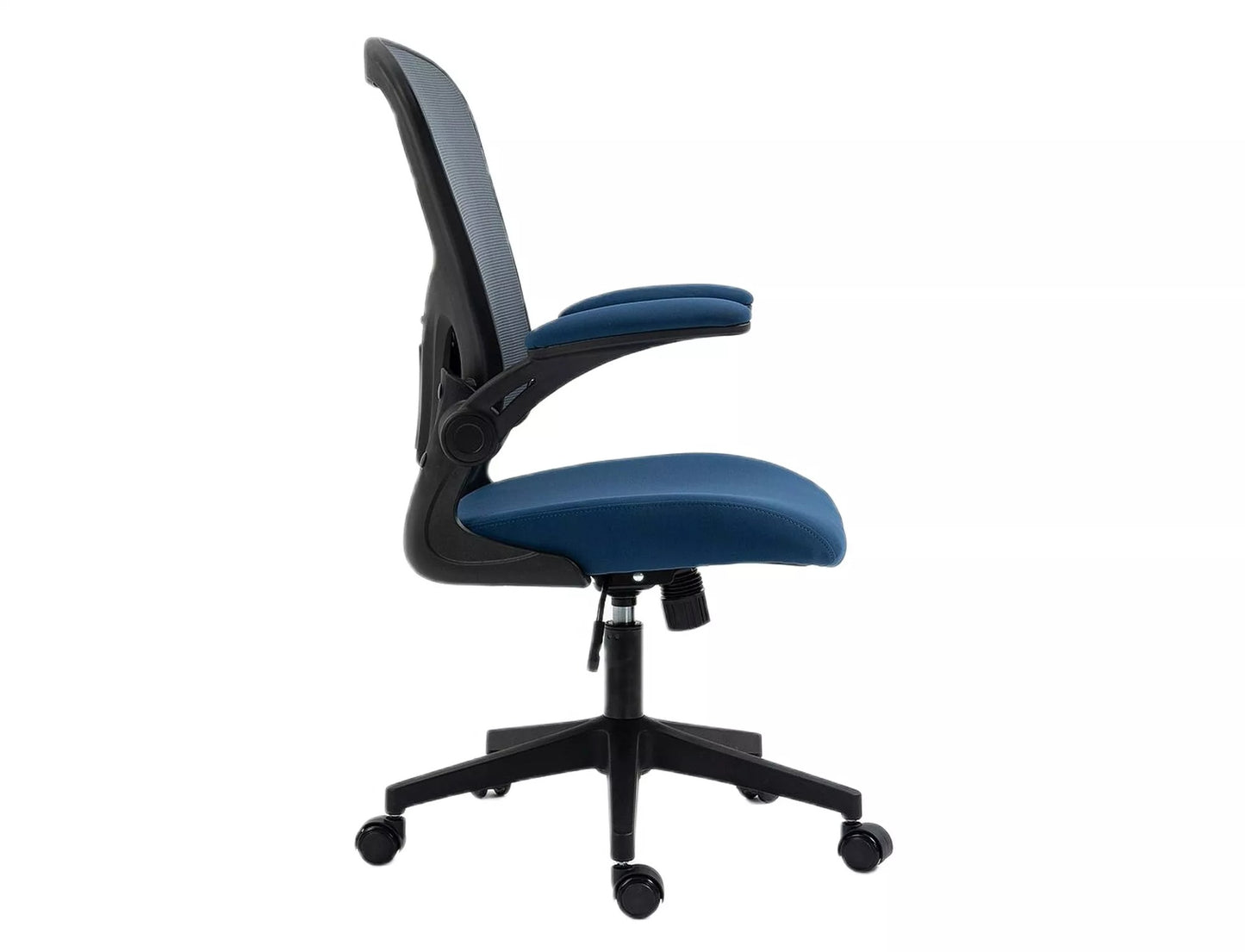 Office Chair Doncaster | size: Width: 65cm, Height: 110cm, Depth: 47cm | color: Grey/Blue | image: 2 | variant: 1004213