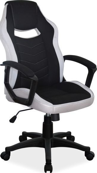 Office Chair Dudley | size: Width: 59cm, Height: 106-116cm, Depth: 49cm | color: Black/Grey | image: 1 | variant: 1004219