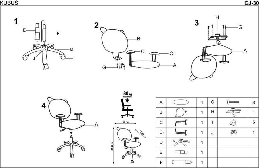 Office Chair East Altrincham | size: Width: 52cm, Height: 92cm, Depth: 52cm | color: Yellow | image: 4 | variant: 1007005