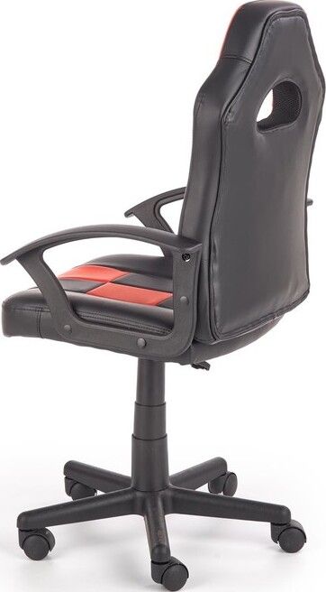 Office Chair East Basel | size: Width: 56cm, Height: 105cm, Depth: 50cm | color: Black/Red | image: 3 | variant: 1007006