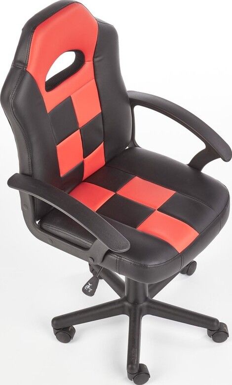 Office Chair East Basel | size: Width: 56cm, Height: 105cm, Depth: 50cm | color: Black/Red | image: 7 | variant: 1007006