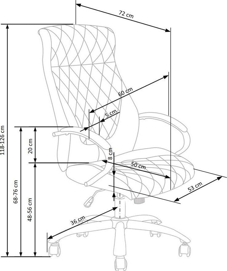 Office Chair East Dewsbury | size: Width: 60cm, Height: 102cm, Depth: 70cm | color: Black | image: 4 | variant: 1007021