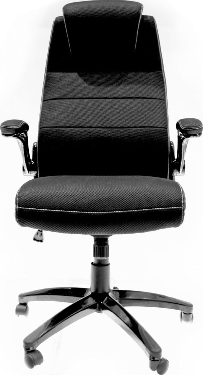 Office Chair East Grindavik | size: Width: 68cm, Height: 113-121cm, Depth: 72cm | color: Black | image: 4 | variant: 1005932