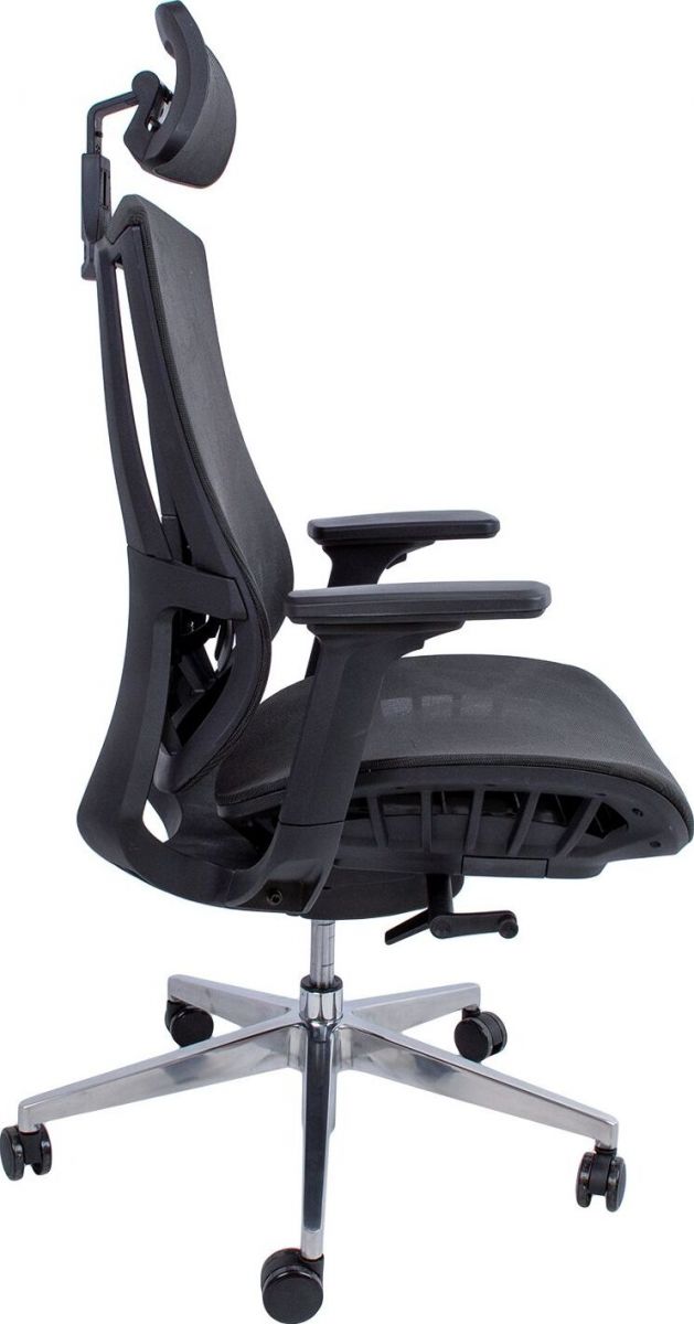 Office Chair East Hafnarfjorur | size: Width: 70cm, Height: 126cm, Depth: 70cm | color: Black | image: 3 | variant: 1005922