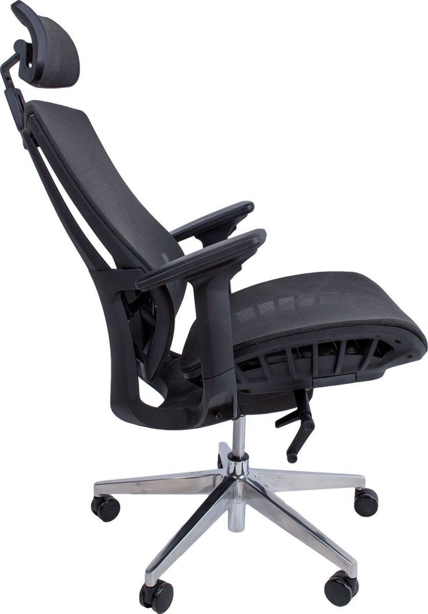 Office Chair East Hafnarfjorur | size: Width: 70cm, Height: 126cm, Depth: 70cm | color: Black | image: 5 | variant: 1005922
