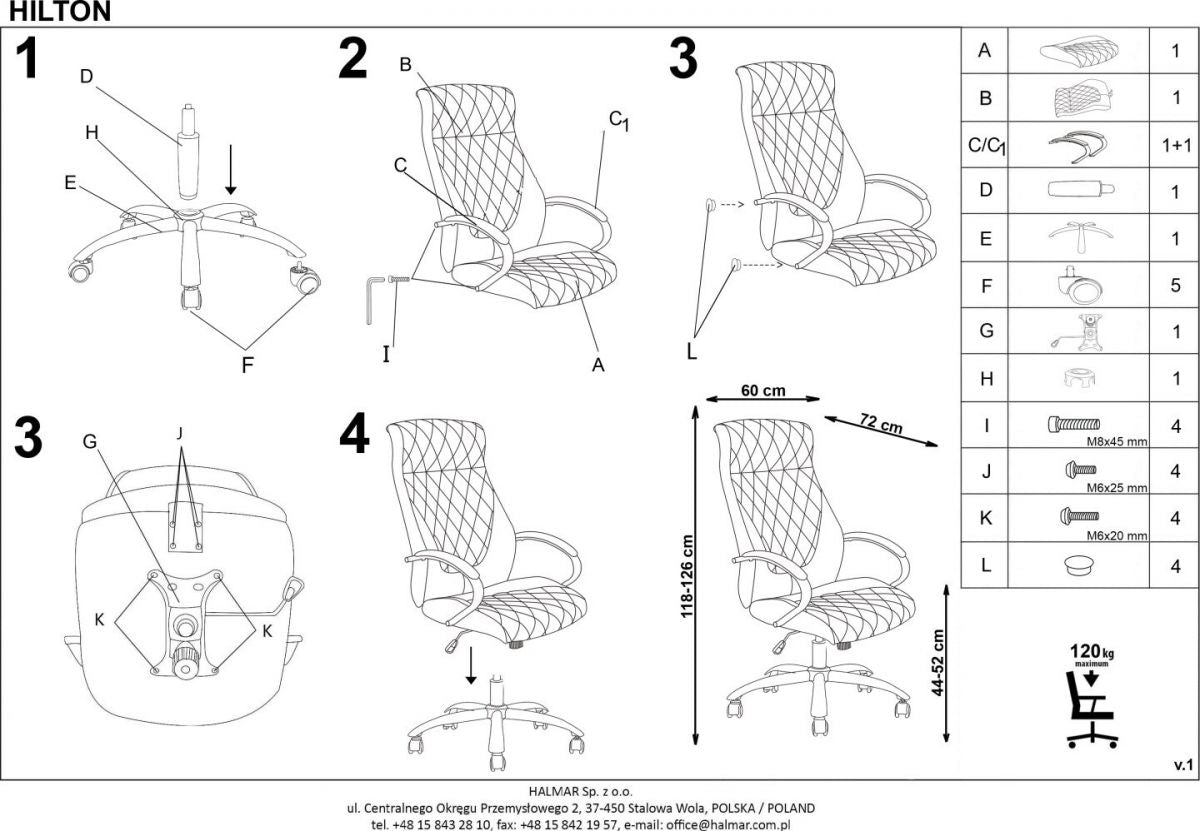Office Chair East Lytham St Annes | size: Width: 60cm, Height: 118cm, Depth: 72cm | color: Brown | image: 7 | variant: 1007034