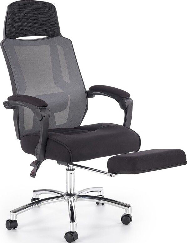 Office Chair East Northwich | size: Width: 61cm, Height: 123cm, Depth: 60cm | color: Gray | image: 1 | variant: 1007037
