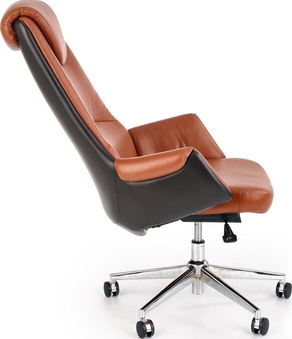 Office Chair East St Neots | size: Width: 73cm, Height: 130cm, Depth: 73cm | color: Brown | image: 3 | variant: 1007046