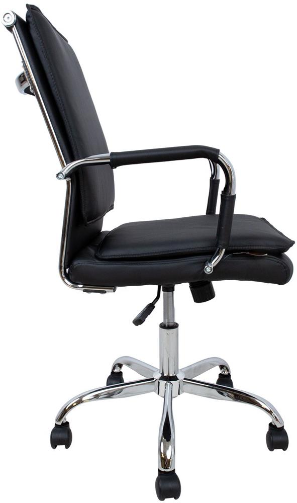 Office Chair Fishguard | size: Width: 54.5cm, Height: 104cm, Depth: 63cm | color: Black | image: 4 | variant: 1001291