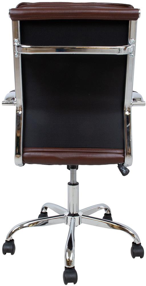 Office Chair Fishguard | size: Width: 54.5cm, Height: 104cm, Depth: 63cm | color: Brown | image: 5 | variant: 1001292