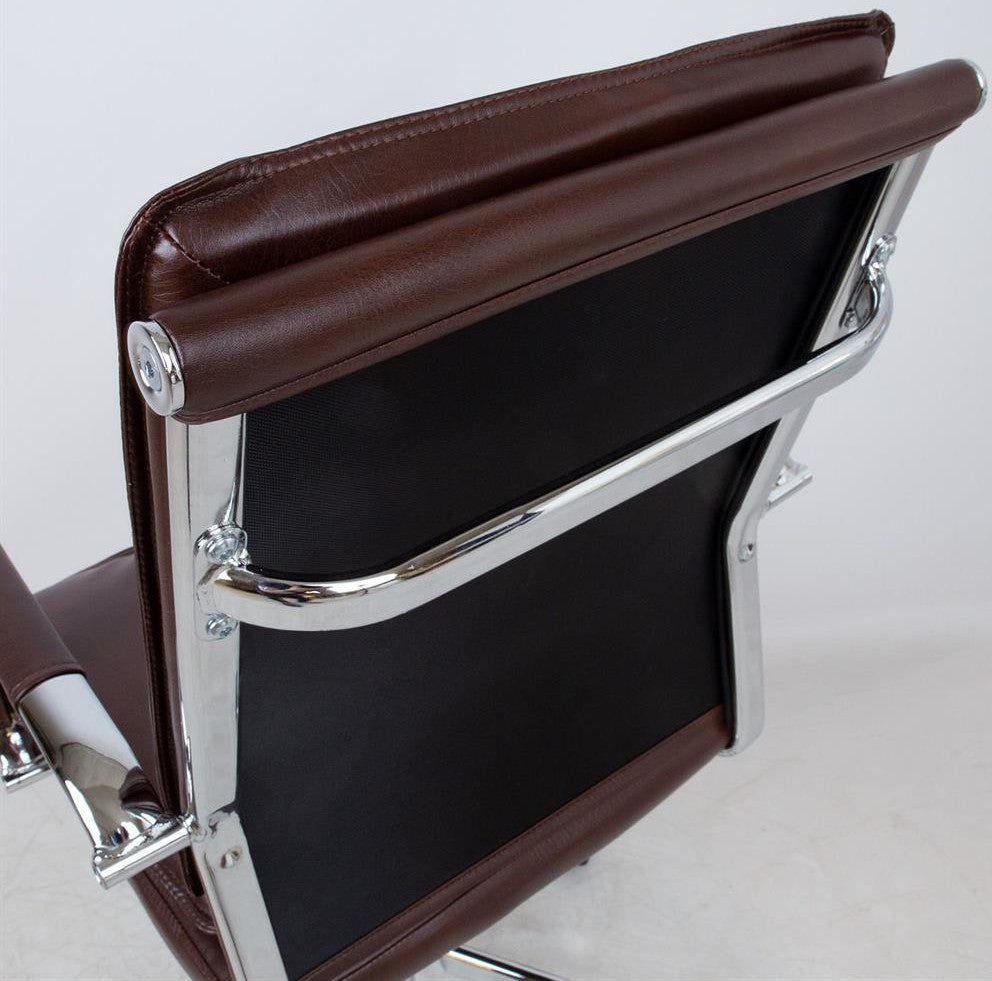 Office Chair Fishguard | size: Width: 54.5cm, Height: 104cm, Depth: 63cm | color: Brown | image: 8 | variant: 1001292