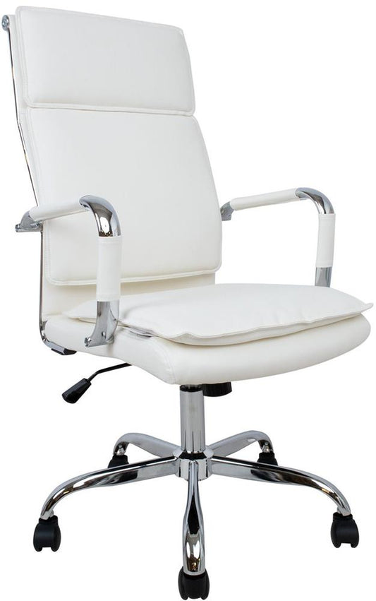 Office Chair Fishguard | size: Width: 54.5cm, Height: 116.5cm, Depth: 60cm | color: White | image: 1 | variant: 1001290