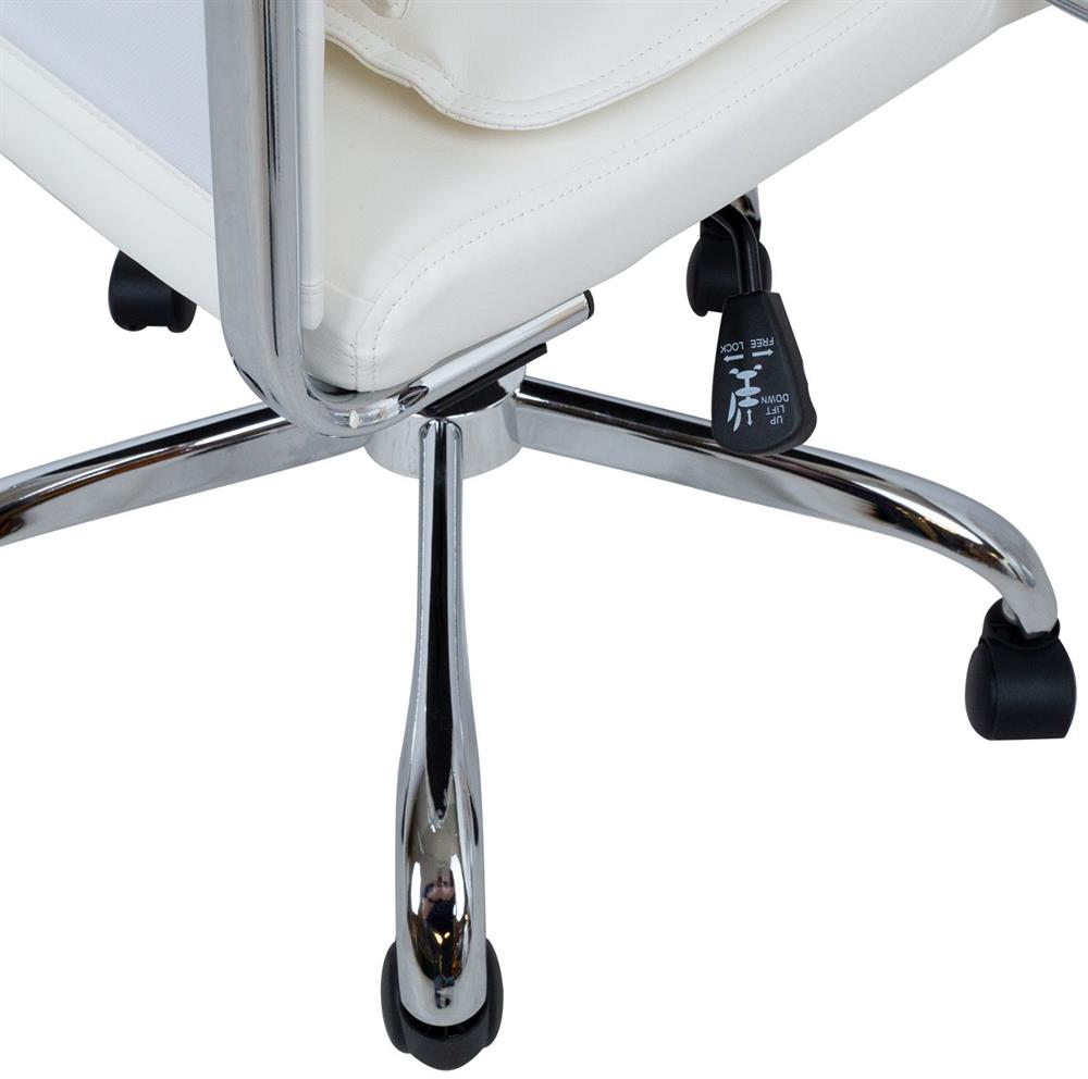 Office Chair Fishguard | size: Width: 54.5cm, Height: 116.5cm, Depth: 60cm | color: White | image: 7 | variant: 1001290