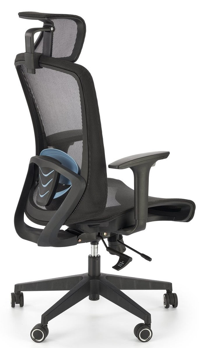 Office Chair Goliat | size: Width: 63cm, Height: 117cm, Depth: 63cm | color: Black | image: 2 | variant: 1014090