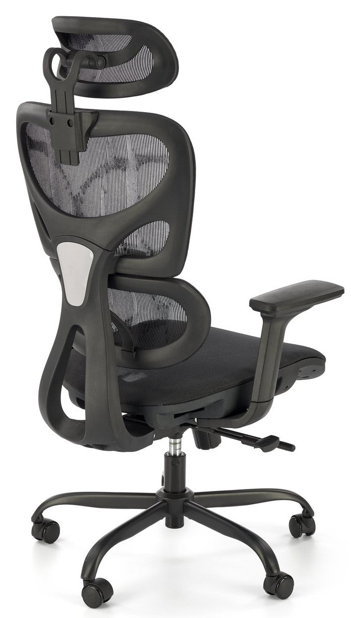 Office Chair Gotard | size: Width: 71cm, Height: 114cm, Depth: 75cm | color: Black | image: 2 | variant: 1014091