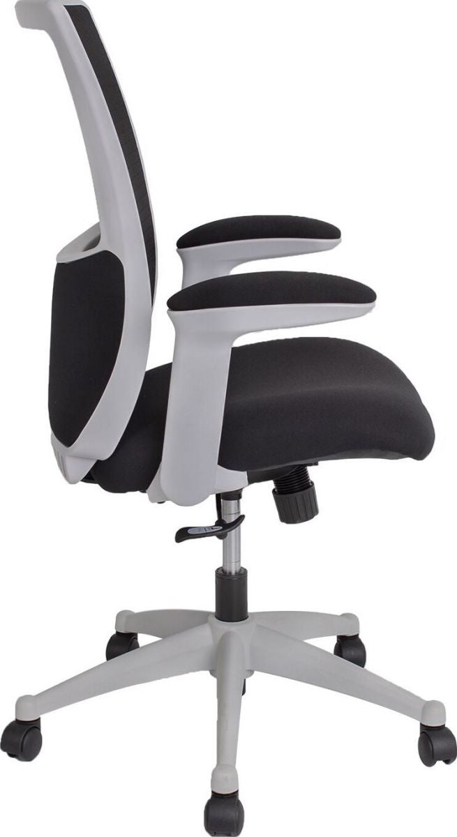 Office Chair Holywell | size: Width: 68cm, Height: 103-113cm, Depth: 58.5cm | color: Gray | image: 2 | variant: 1001192