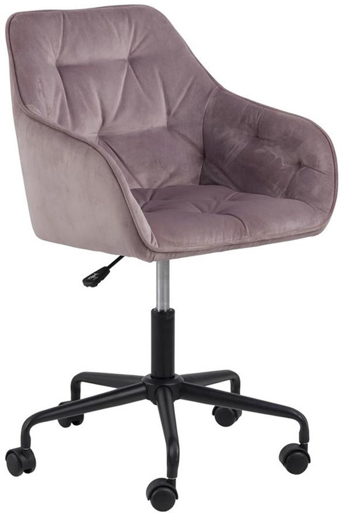 Office Chair Horsham | size: Width: 59cm, Height: 89cm, Depth: 59cm | color: Black/Pink | image: 1 | variant: 1006018