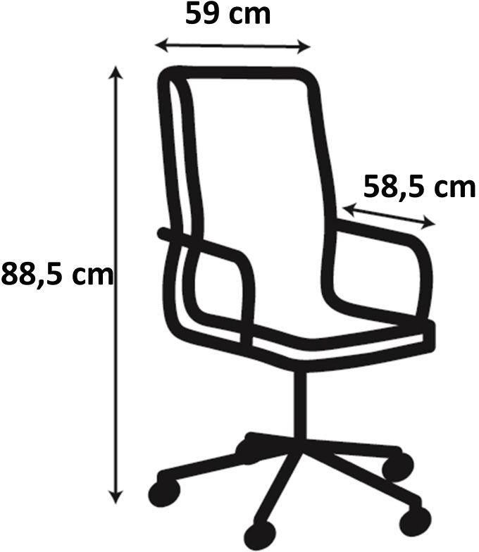 Office Chair Horsham | size: Width: 59cm, Height: 89cm, Depth: 59cm | color: Black/Pink | image: 4 | variant: 1006018