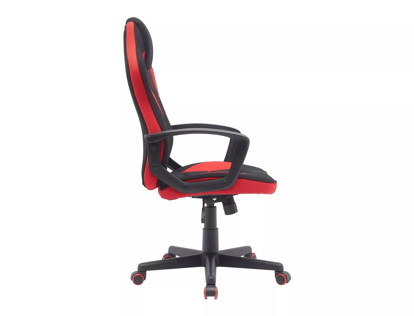 Office Chair Lancaster | size: Width: 63cm, Height: 114cm, Depth: 48cm | color: Black/Red | image: 2 | variant: 1004132