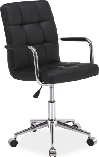 Office Chair Lisburn | size: Width: 51cm, Height: 87-97cm, Depth: 40cm | color: Black | image: 1 | variant: 1004150