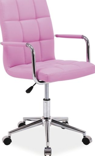 Office Chair Lisburn | size: Width: 51cm, Height: 87-97cm, Depth: 40cm | color: Pink | image: 1 | variant: 1004147