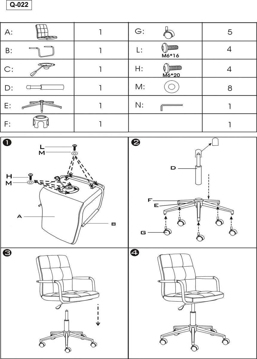 Office Chair Lisburn | size: Width: 51cm, Height: 87-97cm, Depth: 40cm | color: Violet | image: 2 | variant: 1004148