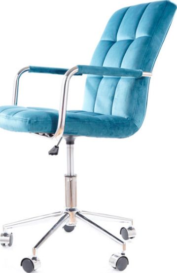 Office Chair Lisburn | size: Width: 51cm, Height: 87cm, Depth: 40cm | color: Blue | image: 3 | variant: 1004157