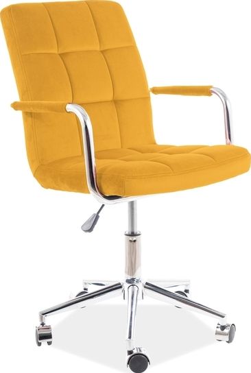 Office Chair Lisburn | size: Width: 51cm, Height: 87cm, Depth: 40cm | color: Yellow | image: 1 | variant: 1004156