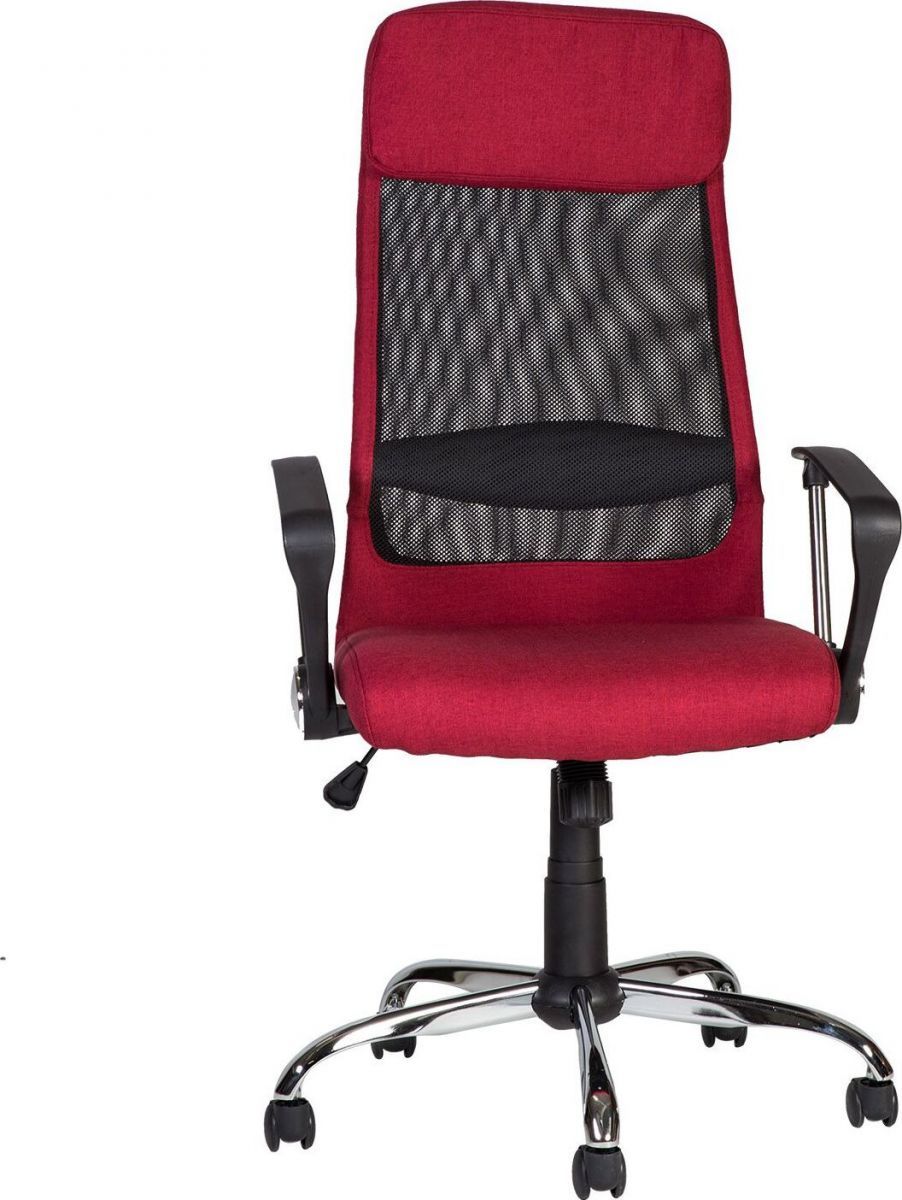 Office Chair Machynlleth | size: Width: 62cm, Height: 126cm, Depth: 63cm | color: Red | image: 2 | variant: 1001152