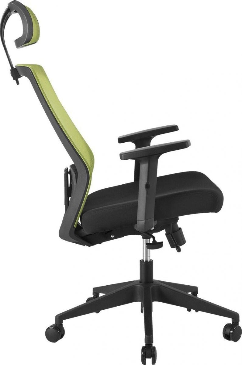 Office Chair Mold | size: Width: 64cm, Height: 115-125cm, Depth: 64cm | color: Green | image: 6 | variant: 1001185