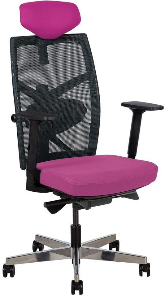 Office Chair Pembroke | size: Width: 70cm, Height: 128cm, Depth: 70cm | color: Pink | image: 0 | variant: 1001286