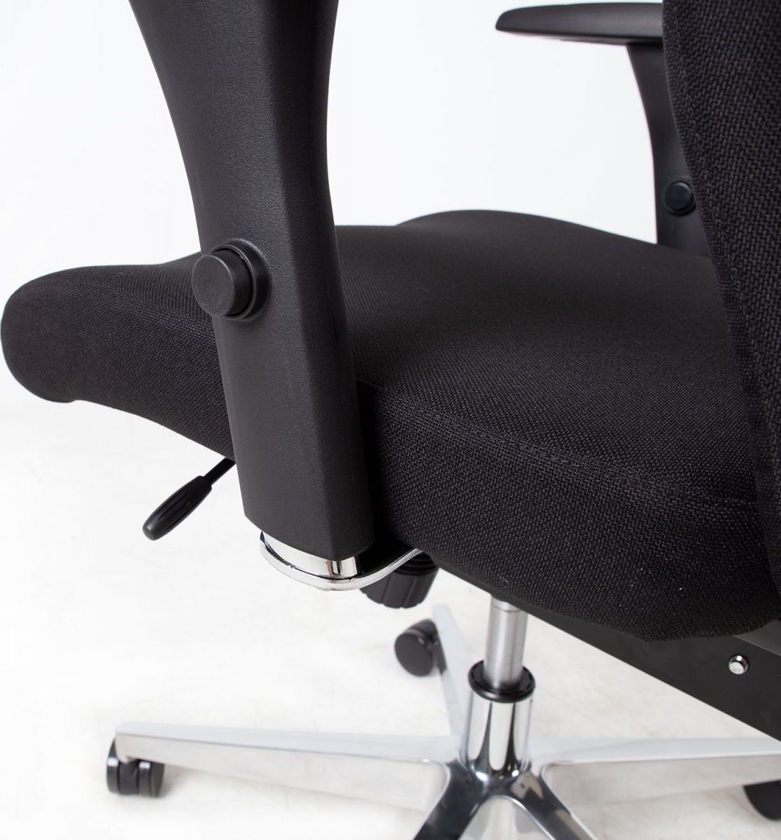 Office Chair Smart Extra | size: Width: 60cm, Height: 114-123cm, Depth: 70cm | color: Black | image: 8 | variant: 1005321