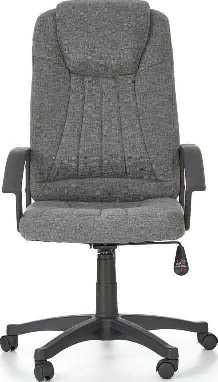 Office Chair West Ballater | size: Width: 61cm, Height: 122cm, Depth: 63cm | color: Gray | image: 4 | variant: 1007105