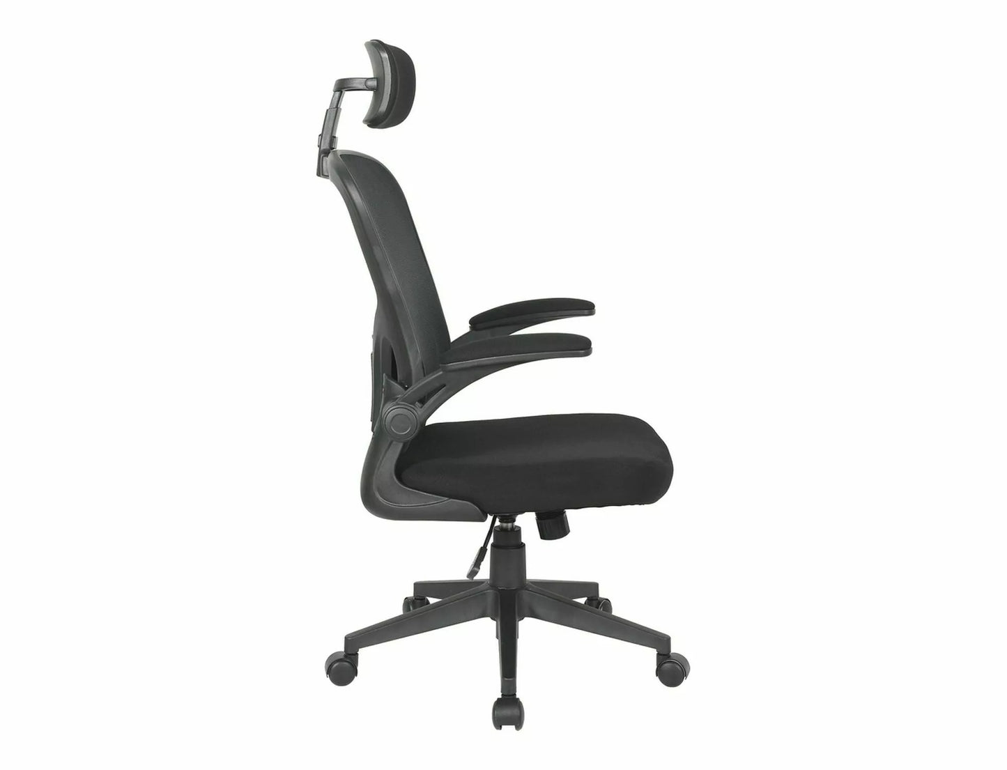Office Chair West Cancun | size: Width: 66cm, Height: 126cm, Depth: 50cm | color: Black | image: 3 | variant: 1007940