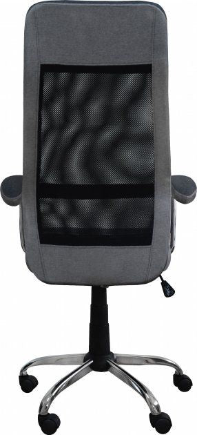 Office Chair West Dijon | size: Width: 65cm, Height: 117-127cm, Depth: 50cm | color: Gray | image: 2 | variant: 1007728