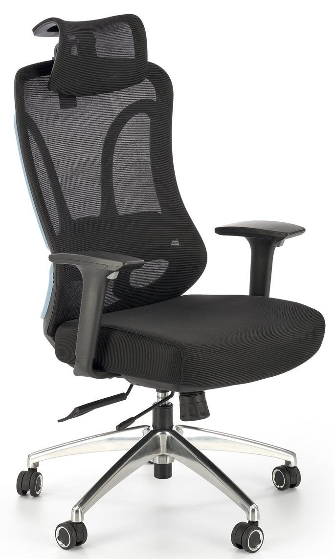Office Chair West Ferndale | size: Width: 64cm, Height: 121cm, Depth: 70cm | color: Black | image: 1 | variant: 1007429