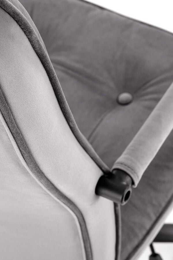 Office Chair West Fort William | size: Width: 54cm, Height: 110cm, Depth: 57cm | color: Gray | image: 6 | variant: 1007100