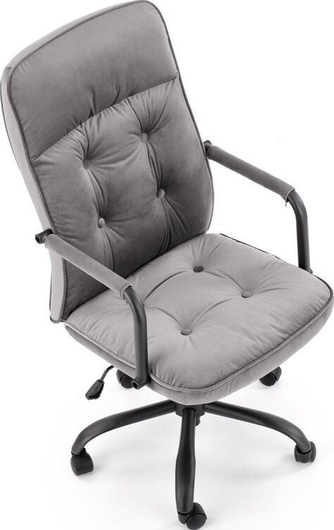 Office Chair West Fort William | size: Width: 54cm, Height: 110cm, Depth: 57cm | color: Gray | image: 7 | variant: 1007100